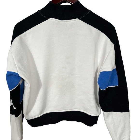 Ivy Park (S) Color Block Crop Sweatshirt Beyoncé Royal Mock Athleisure - Picture 2 of 11